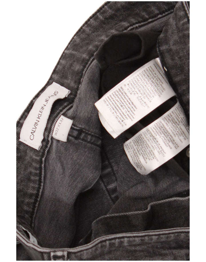 Jeans slim da uomo Calvin Klein W32 L32 cotone grigio