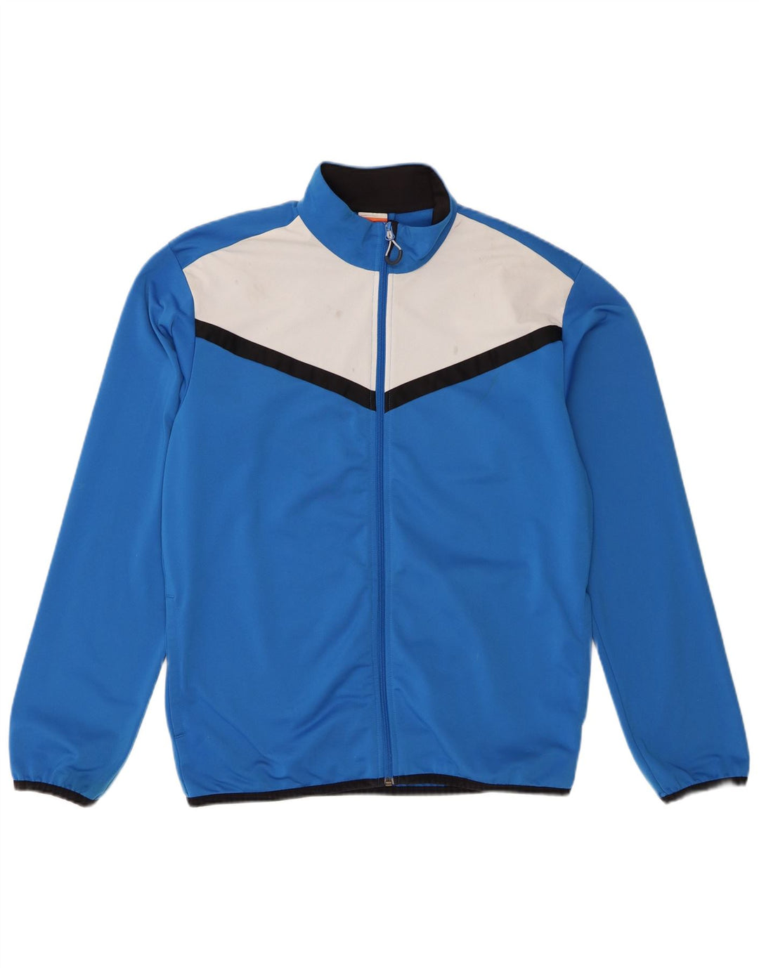 Giacca da tuta da uomo Puma in poliestere color block blu medio
