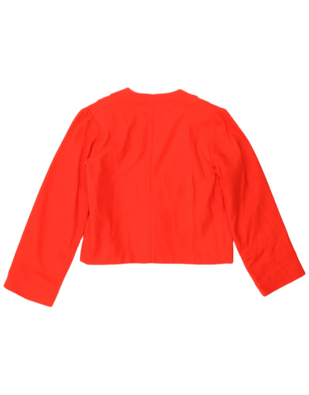 Giacca blazer corta da donna vintage a 1 bottone UK 8 piccola rossa