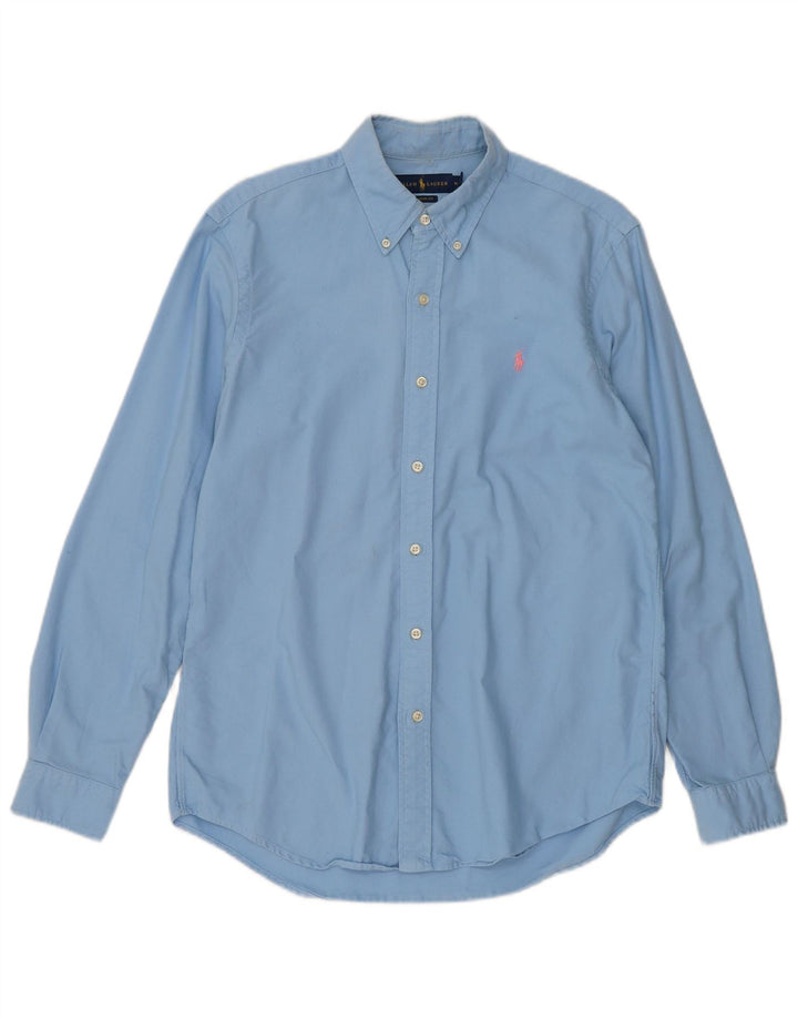 Camicia Ralph Lauren da uomo vestibilità classica in cotone blu medio