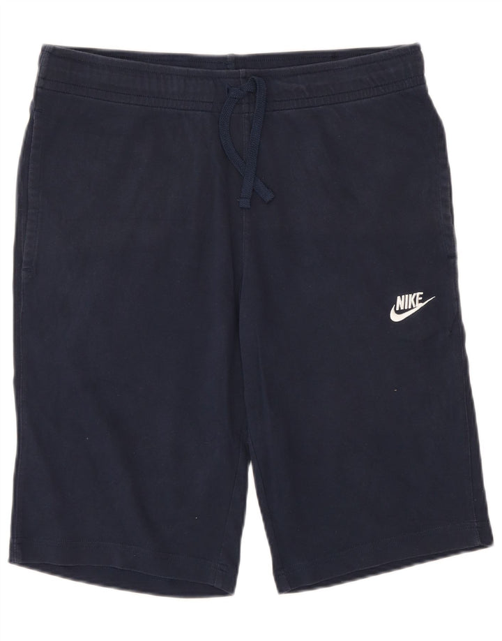 Pantaloncini sportivi Nike da uomo piccoli in cotone blu navy
