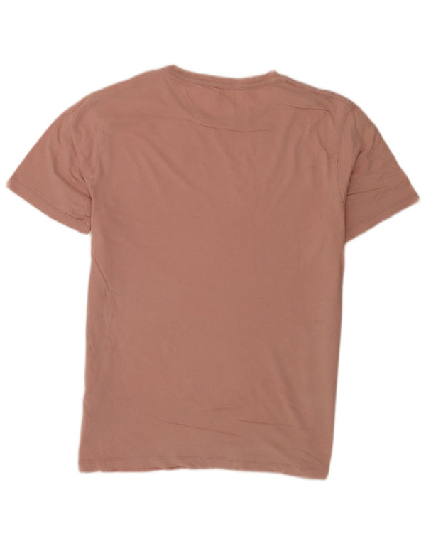 T-shirt da uomo con vestibilità regolare All Saints, in cotone rosa medio
