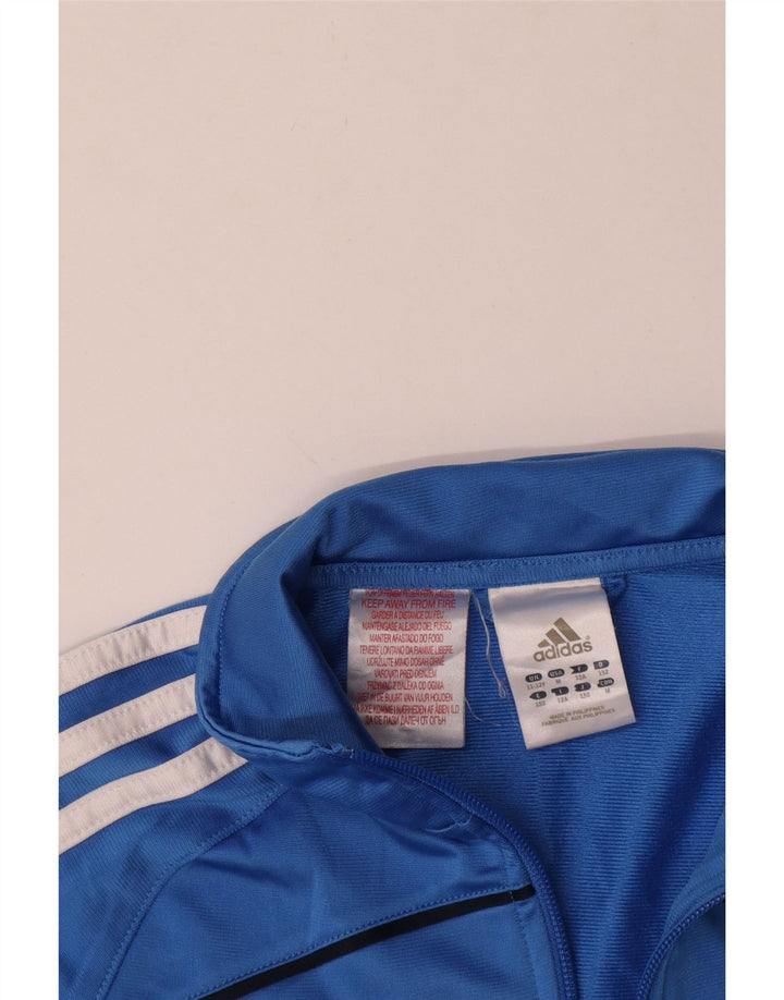 Giacca da tuta da ragazzo Adidas 11-12 anni in poliestere blu