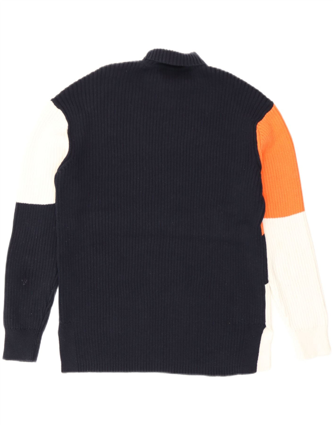Maglione maglione a collo alto da donna Marks & Spencer UK 14 blu navy medio