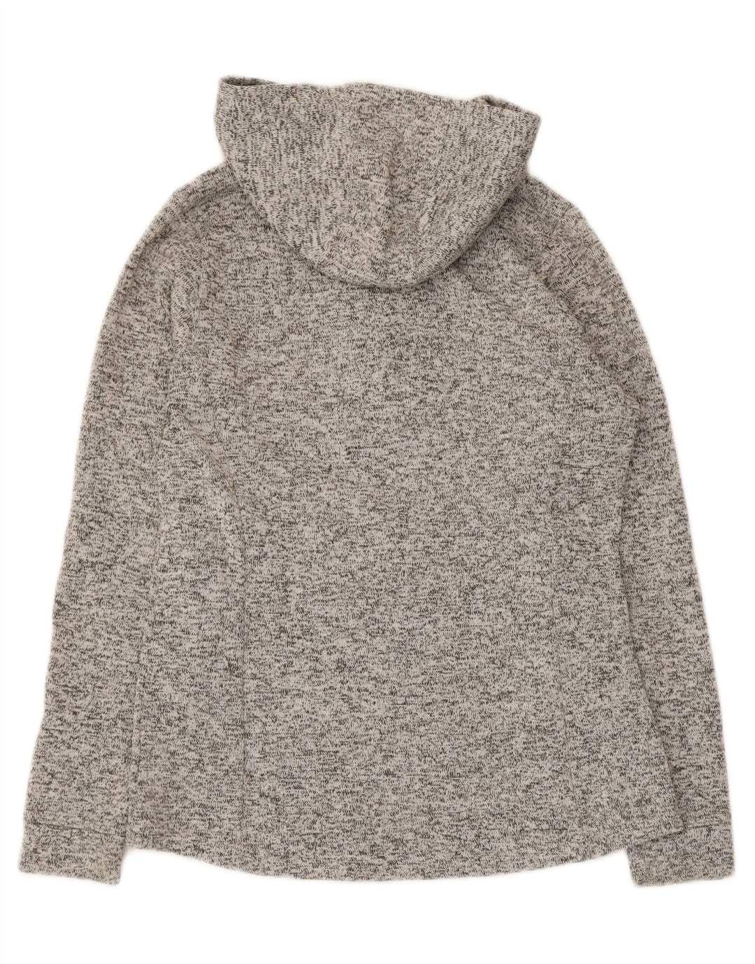 Maglione da donna Columbia con cappuccio e collo a bottoni UK 14 Grigio medio chiazzato