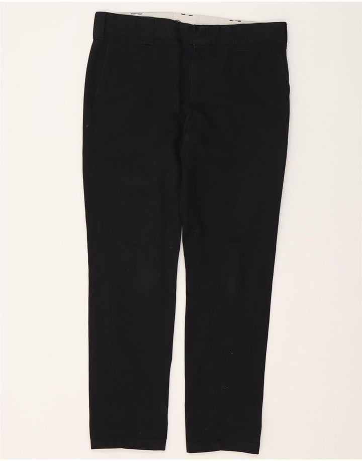 Pantaloni chino slim fit da uomo Dickies W33 L32 poliestere nero
