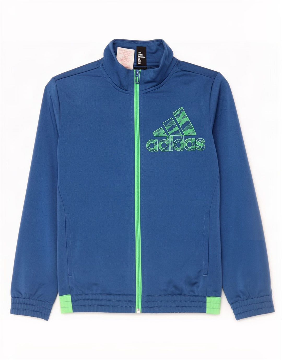 Giacca da ginnastica grafica da ragazzo Adidas 9-10 anni Blu Colourblock