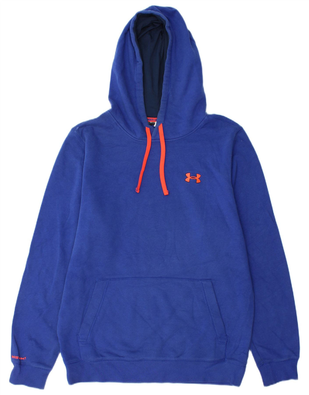 Felpa con cappuccio da uomo UNDER ARMOUR in cotone blu medio