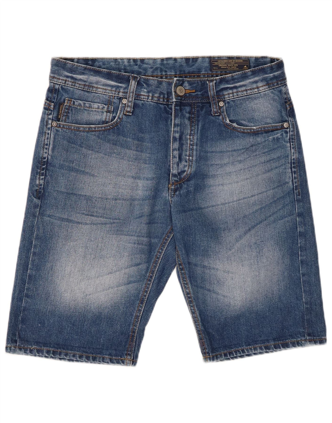 Pantaloncini di jeans da uomo Jack & Jones medi W32 cotone blu