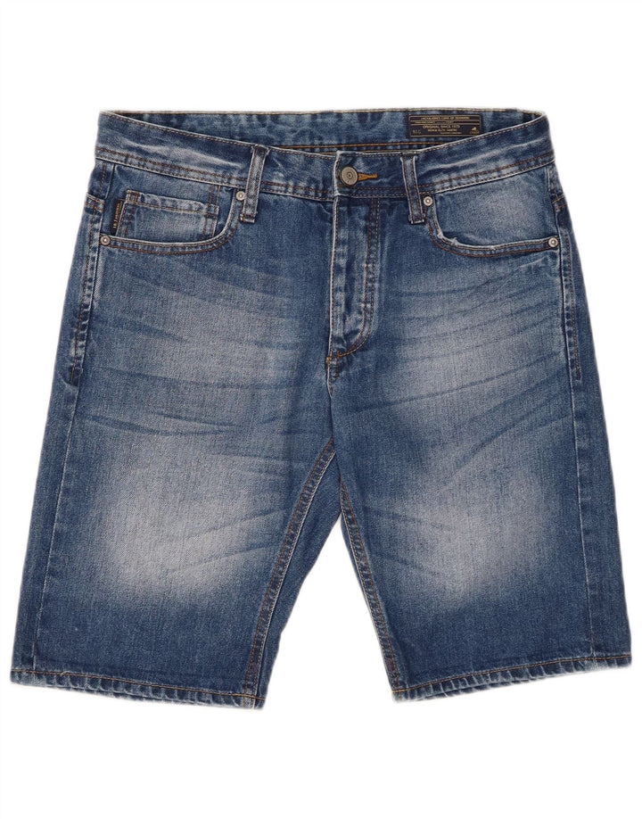 Pantaloncini di jeans da uomo Jack & Jones medi W32 cotone blu