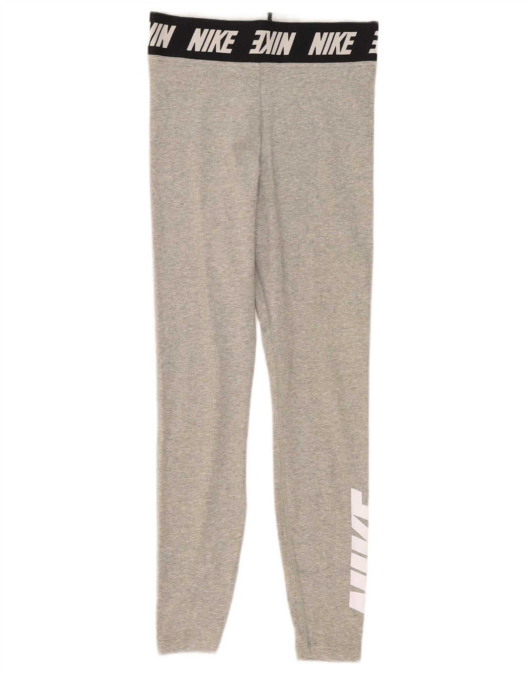 Leggings grafici da donna Nike UK 8 Small in cotone color block grigio