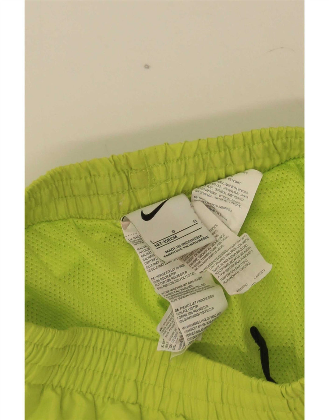 Pantaloncini sportivi Nike da ragazzo 12-13 anni Large Verde Poliestere