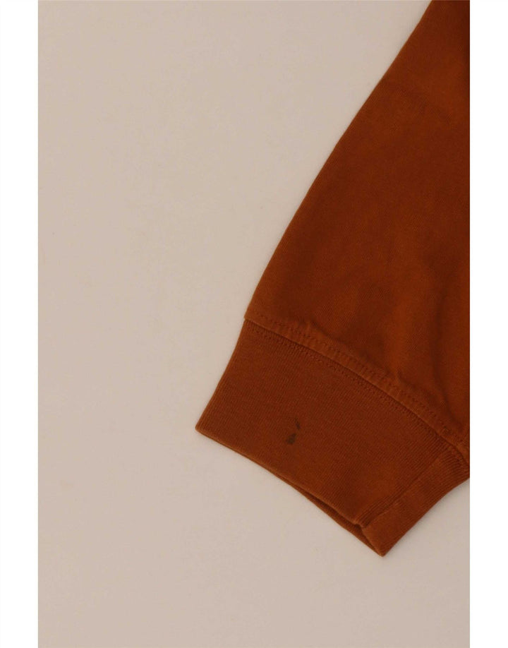 Top da uomo Wrangler a maniche lunghe in cotone marrone medio