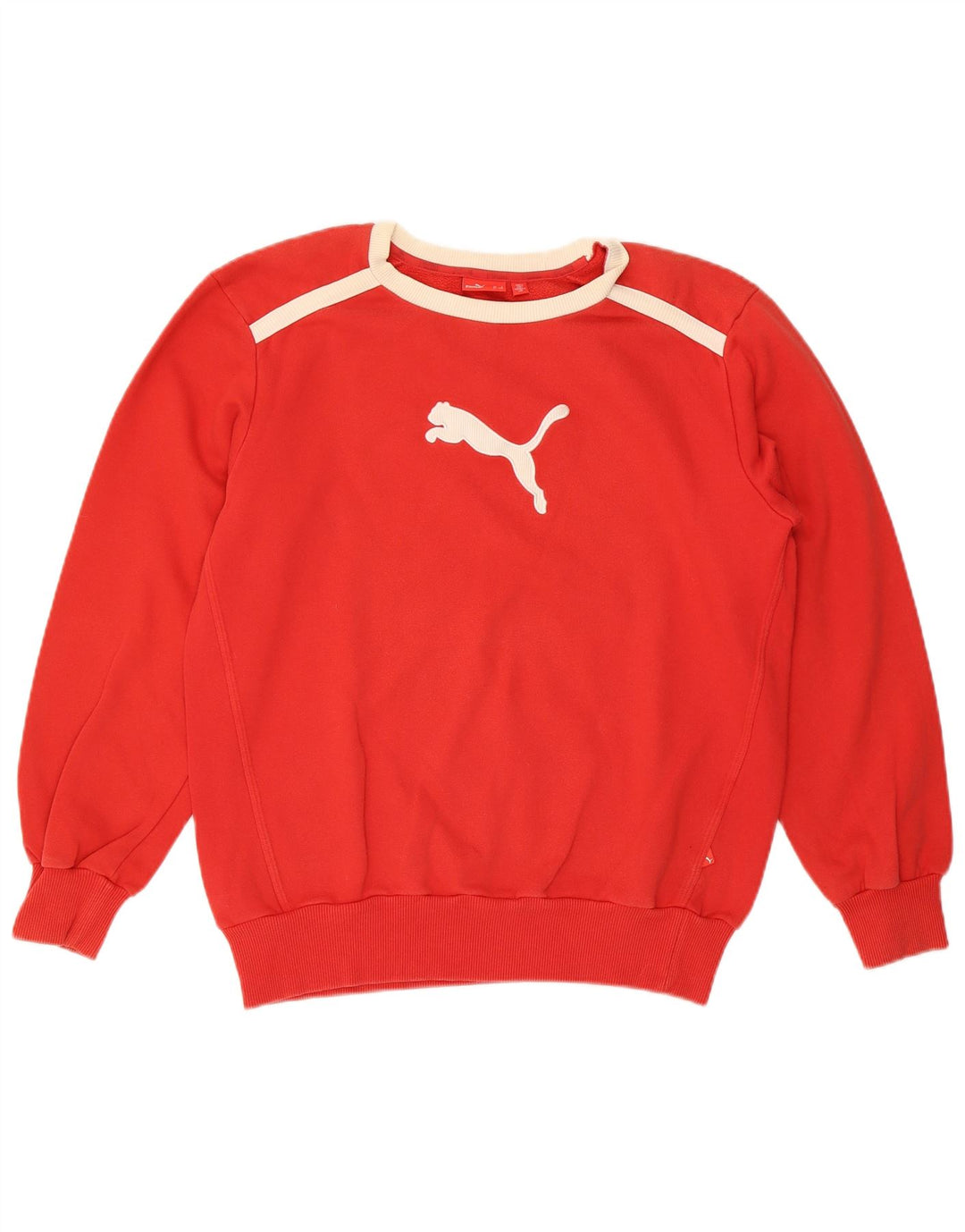 Felpa grafica da uomo Puma Maglione piccolo rosso color block