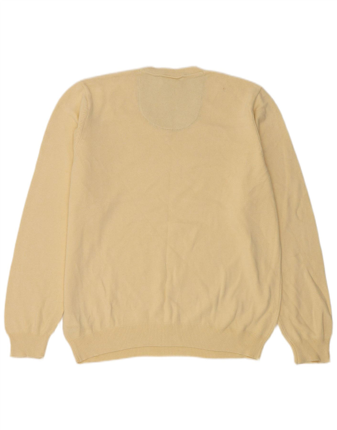 MARKS & SPENCER Maglione da uomo con scollo a V vestibilità regolare grande cotone beige