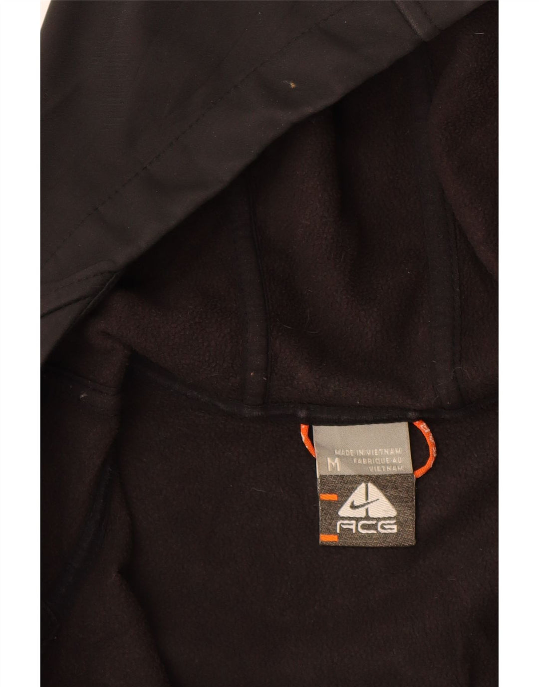 Giacca a vento con cappuccio da donna NIKE UK 12 Medium Nero Poliestere