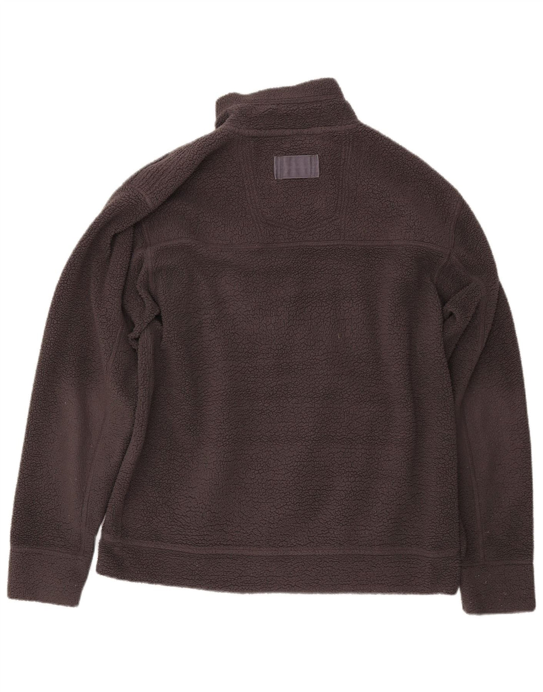 WEIRD FISH Giacca in pile da uomo UK 40 Large Grigio Poliestere