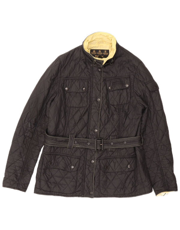 Giacca trapuntata da donna Barbour UK 14 grande nera
