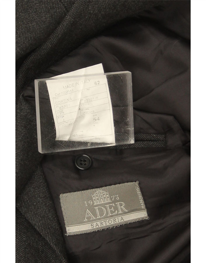 Cappotto Doppiopetto Uomo Ader IT 54 2XL Lana Grigia