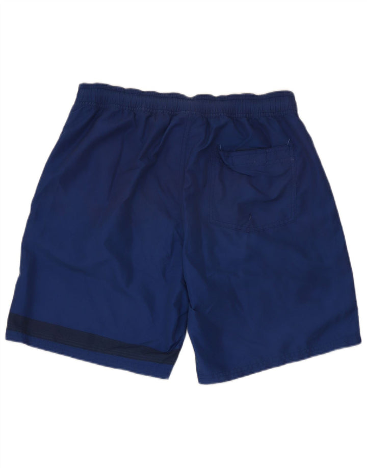 Pantaloncini da bagno grafici da uomo Champion piccoli in poliestere blu navy