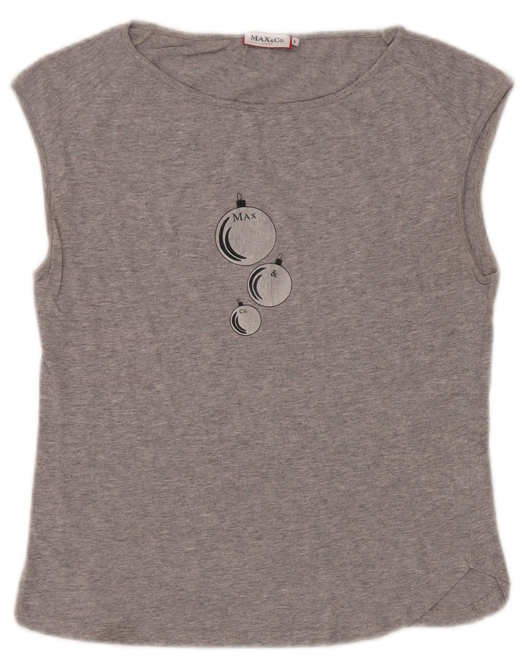 Top con grafica da donna Max & Co. UK 10 piccolo grigio
