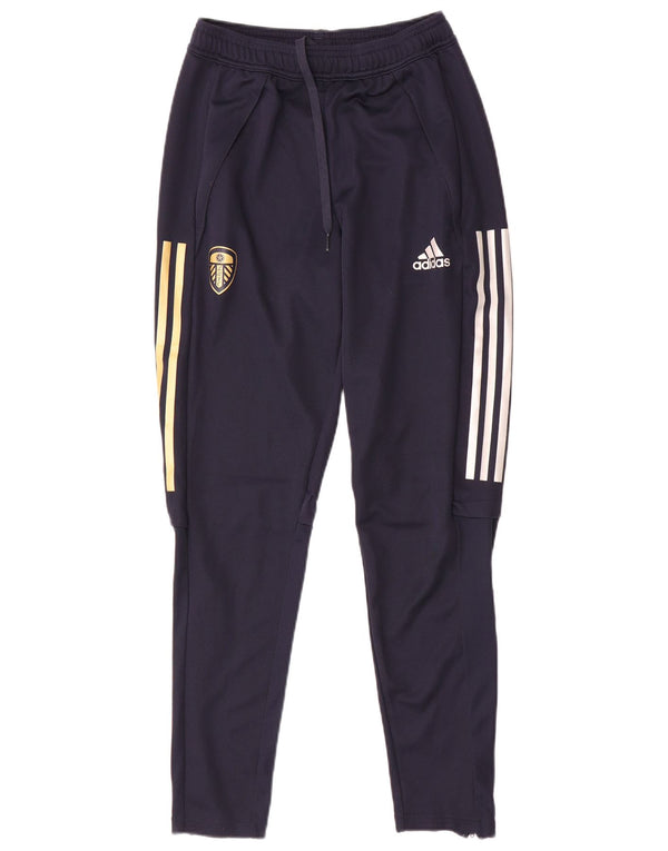 Pantaloni da tuta da uomo Adidas Leeds United Football Club piccoli blu navy