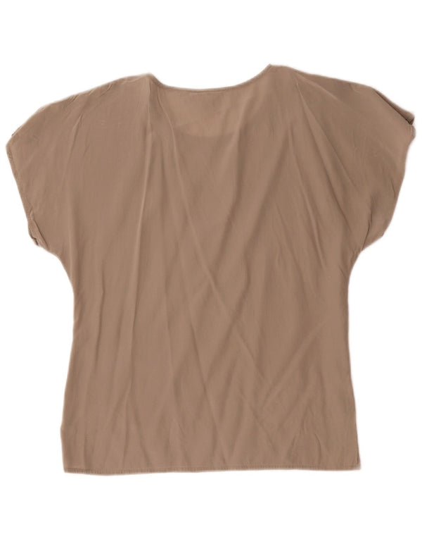 Top camicetta da donna Max Mara UK 12 Seta grigio medio