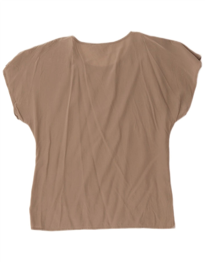 Top camicetta da donna Max Mara UK 12 Seta grigio medio