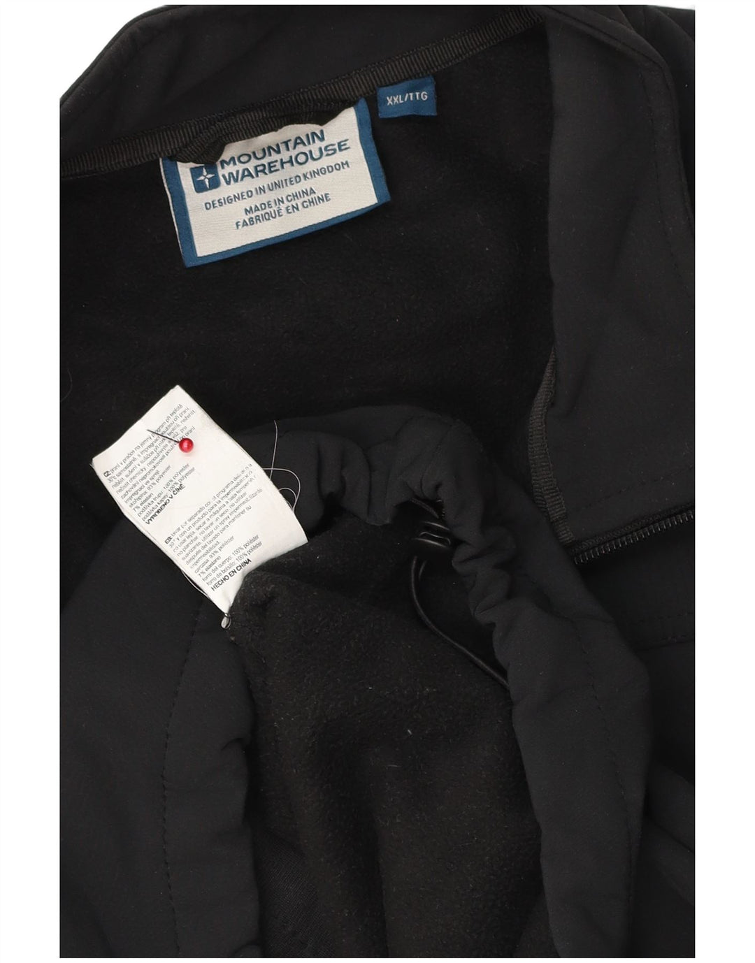 MOUNTAIN WAREHOUSE Giacca a vento da uomo UK 44 2XL Poliestere nero