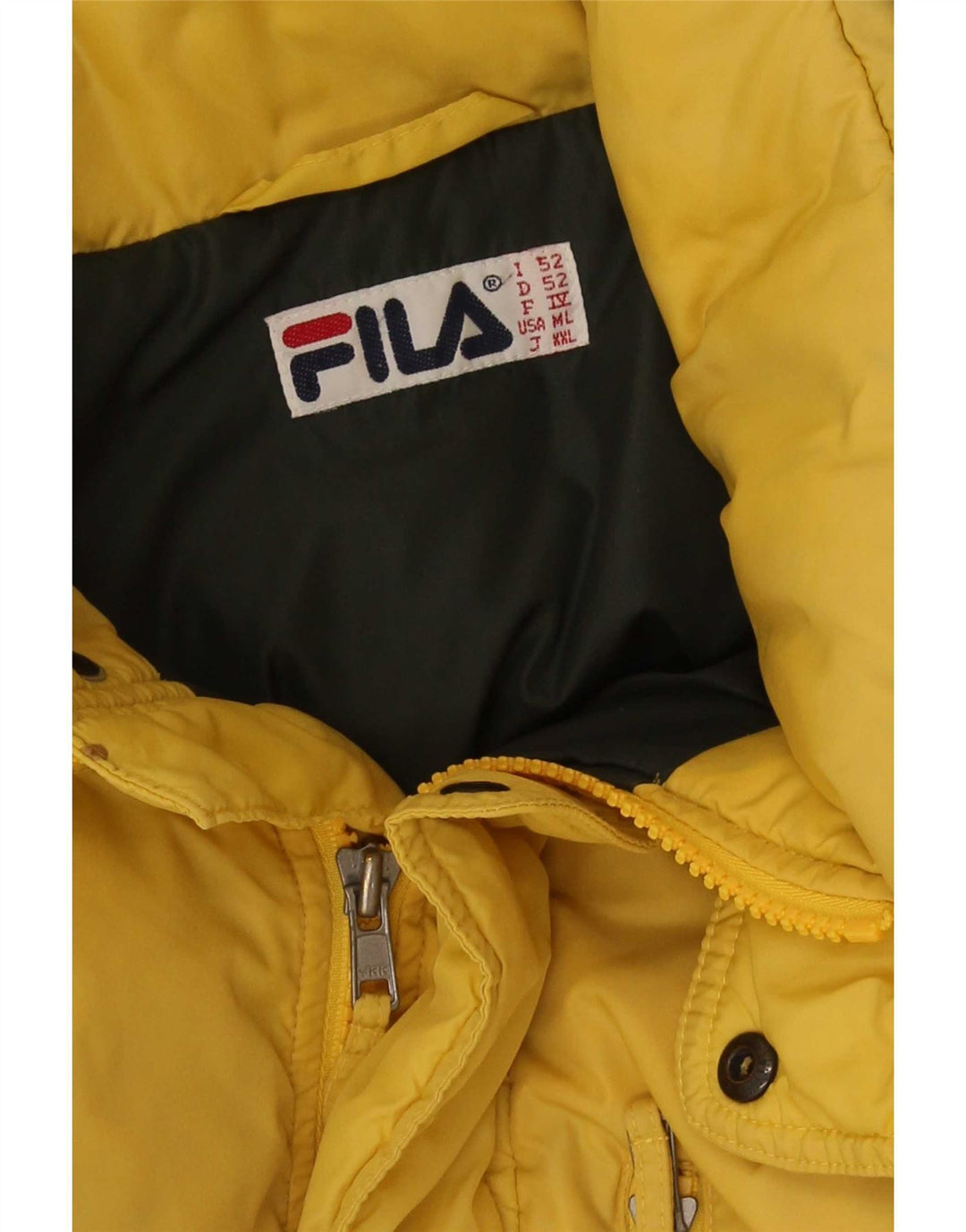 Giacca imbottita da uomo Fila UK 38 color block giallo medio