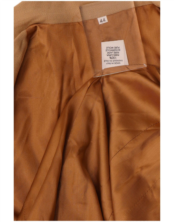 Giacca blazer vintage da donna lunga a 4 bottoni IT 44 Beige medio