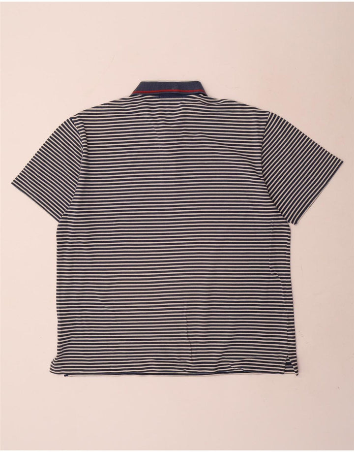 Polo da uomo Fred Perry XL in cotone a righe blu navy
