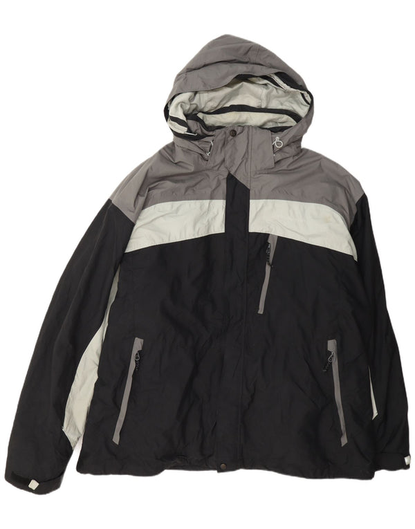 Giacca da sci con cappuccio Columbia Omni-Tech da uomo UK 44 2XL Black Colourblock