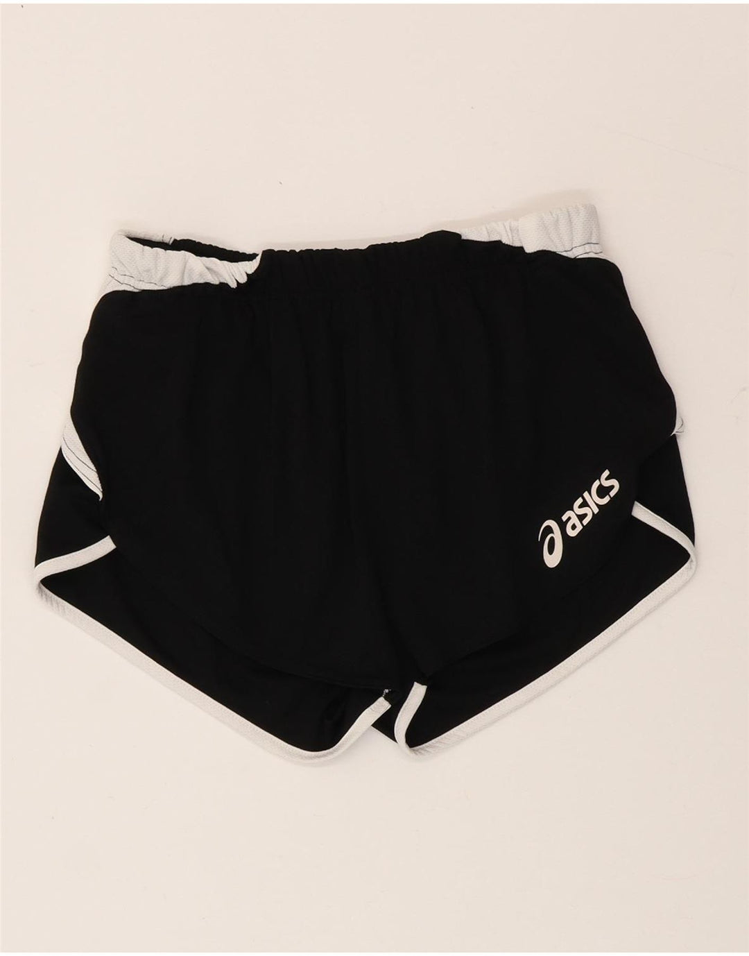 Pantaloncini sportivi da donna Asics UK 8 Small Nero Colourblock Poliestere