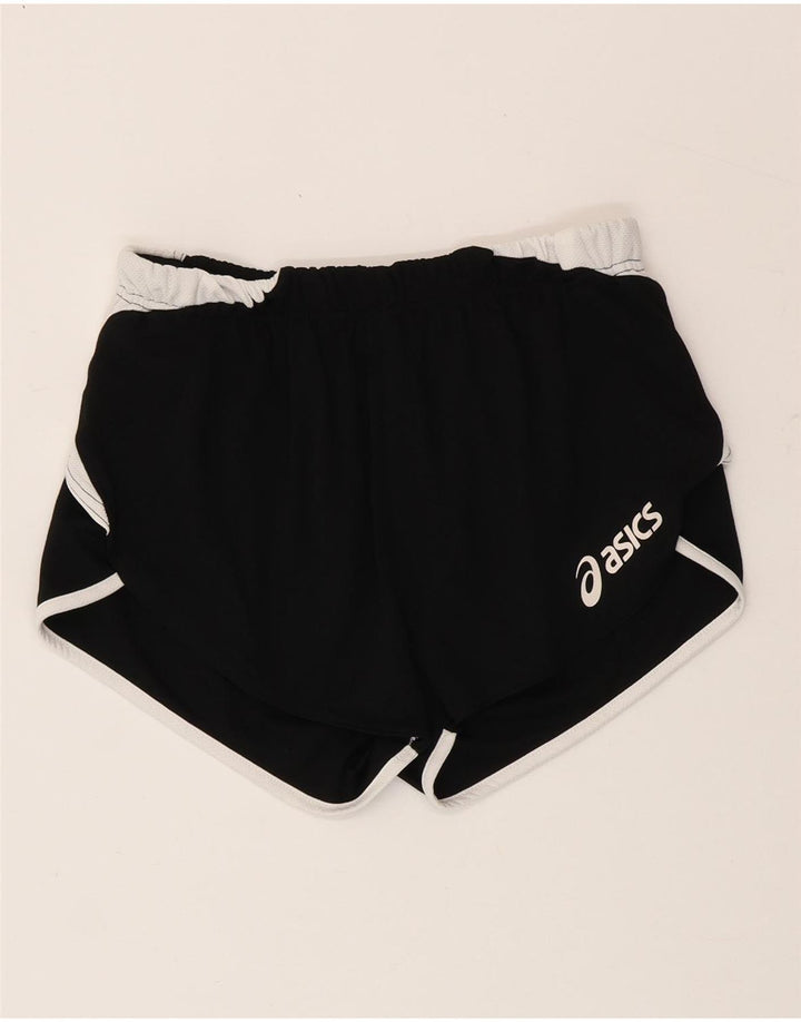 Pantaloncini sportivi da donna Asics UK 8 Small Nero Colourblock Poliestere