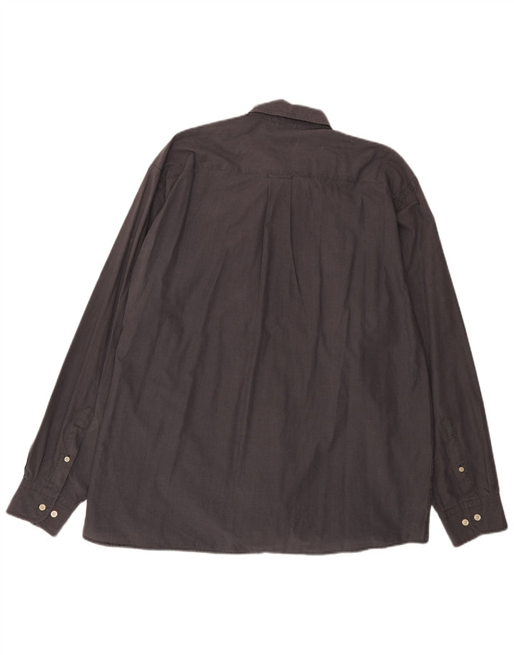 Camicia da uomo Nautica XL in cotone a quadretti grigio