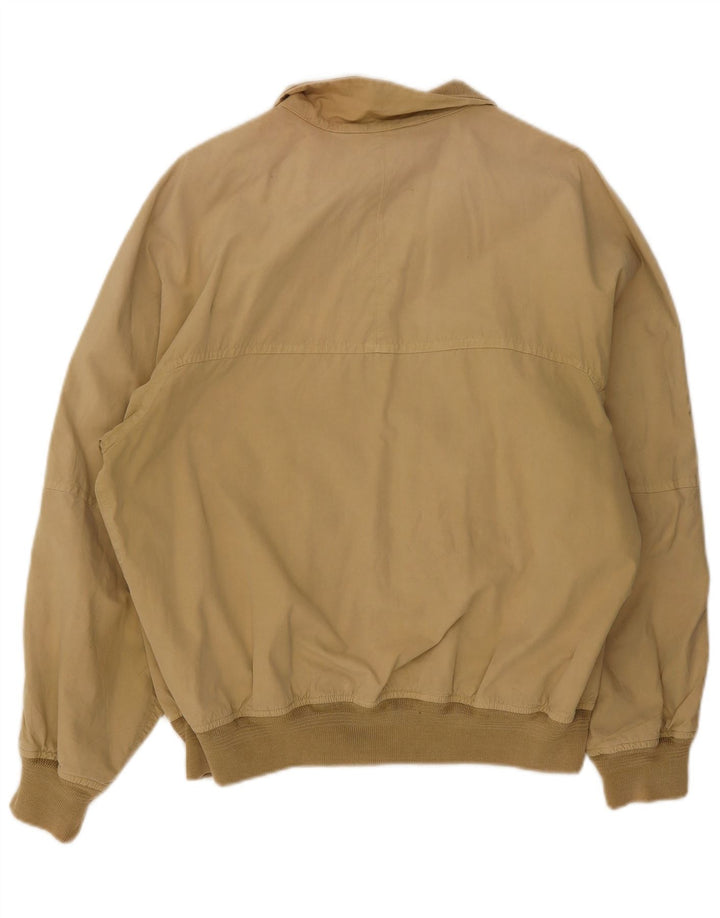 Giubbotto bomber vintage da uomo UK 40 grande cotone beige