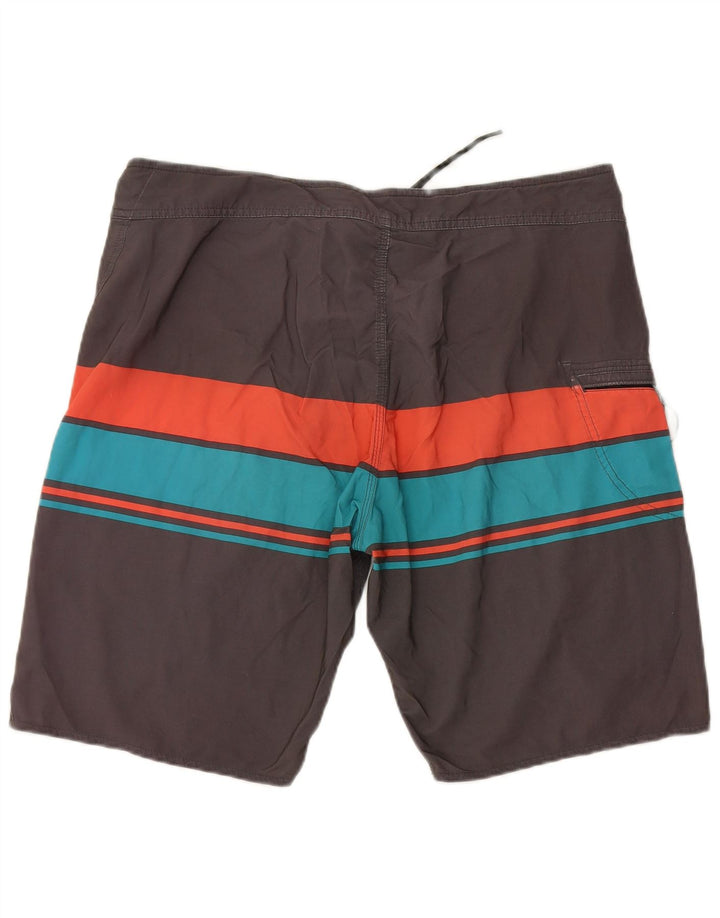 VOLCOM Mens Swimming Shorts XL  Grey Striped