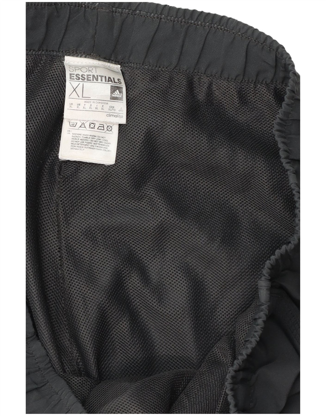 Pantaloncini sportivi Adidas Climalite da uomo XL poliestere grigio
