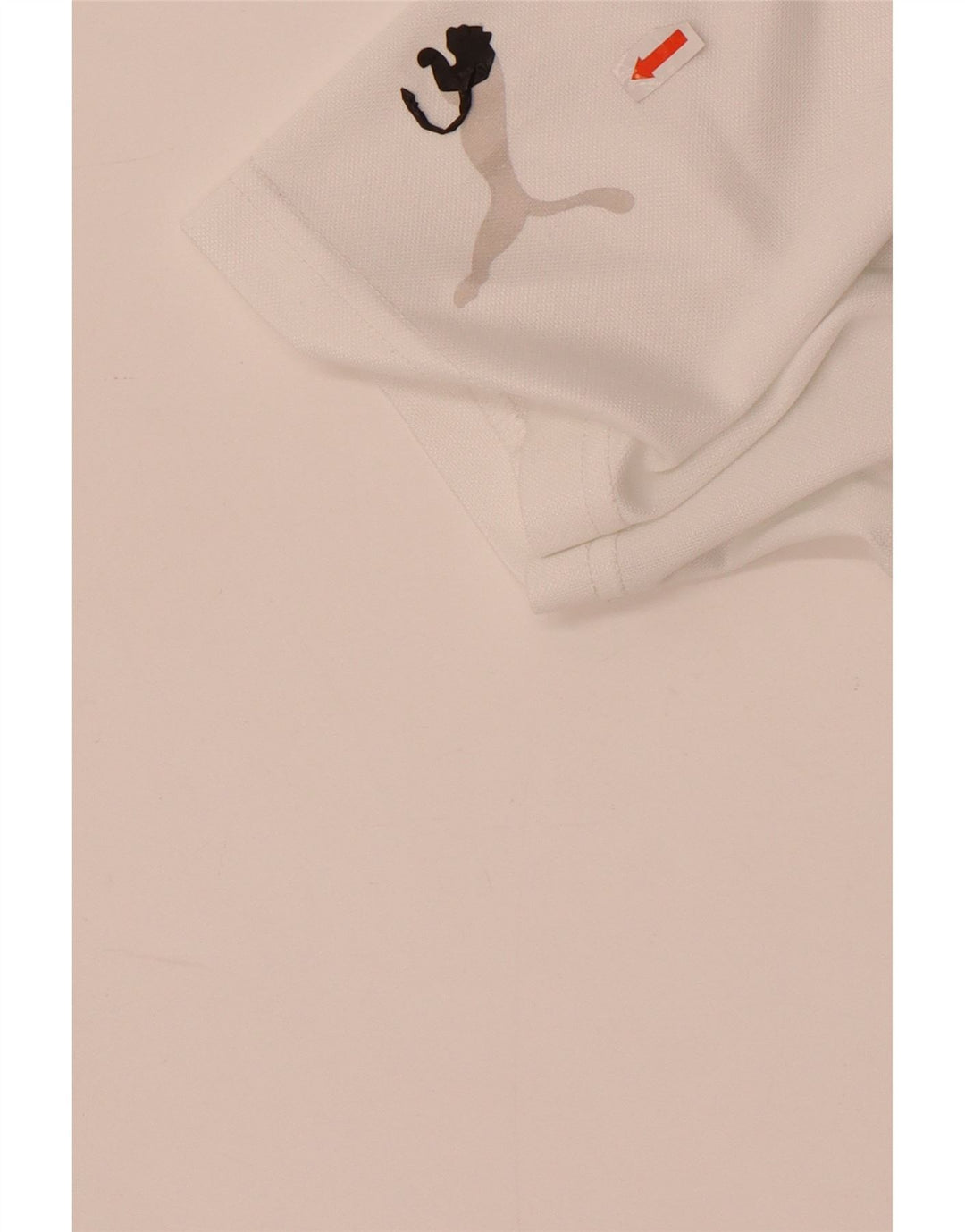 T-shirt grafica da uomo Puma Top in poliestere bianco medio