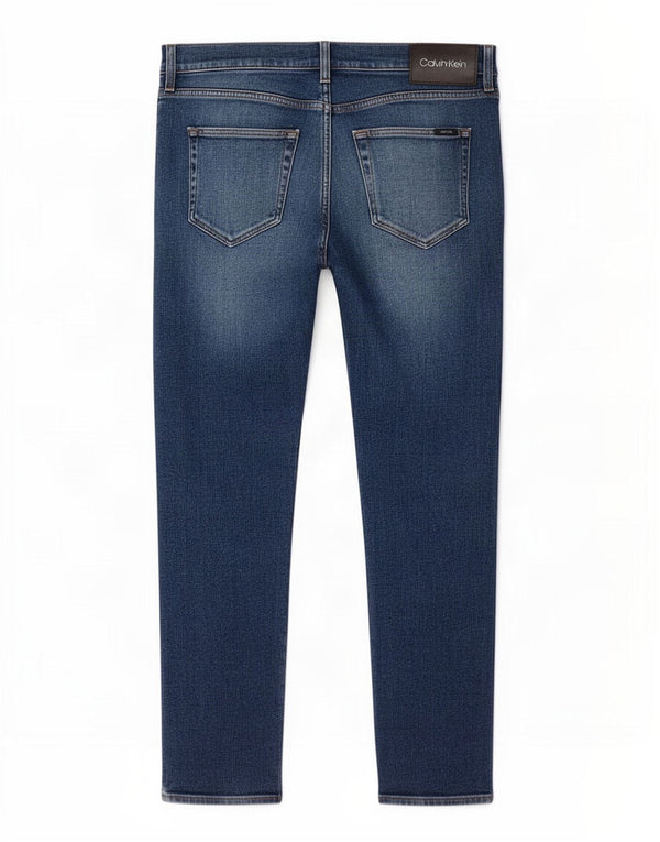 Jeans slim da uomo Calvin Klein W31 L32 cotone blu