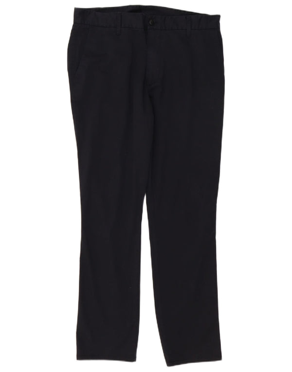 Armani Mens Slim Chino Trousers EU 48 Medium W32 L29 Black Cotton