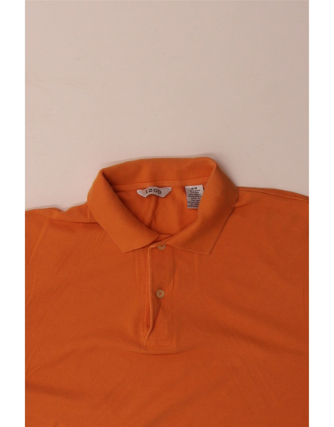 Polo da uomo IZOD in cotone arancione medio