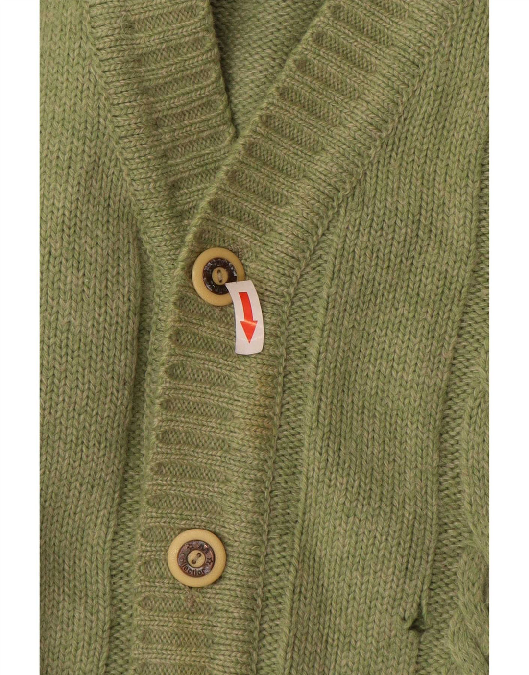 Maglione cardigan da uomo Malagrida verde medio
