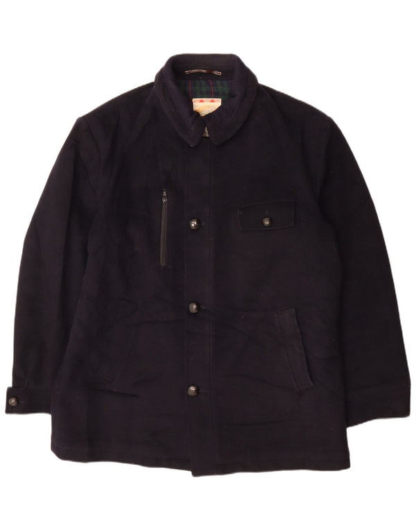Giacca utility da uomo MC Gregor IT 54 2XL Classica in lana a quadri blu navy