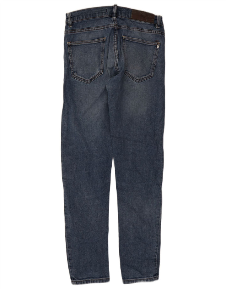 Jeans slim da uomo ZARA EU 38 Small W30 L30 Blu
