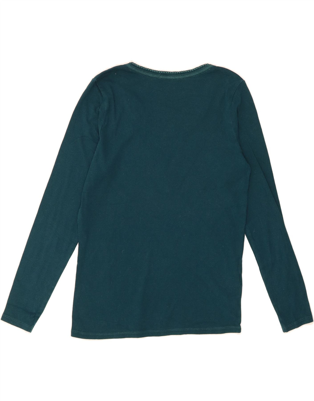 LAURA ASHLEY Womens Top Long Sleeve UK 12 Medium  Green Cotton Vintage Laura Ashley and Second-Hand Laura Ashley from Messina Hembry 