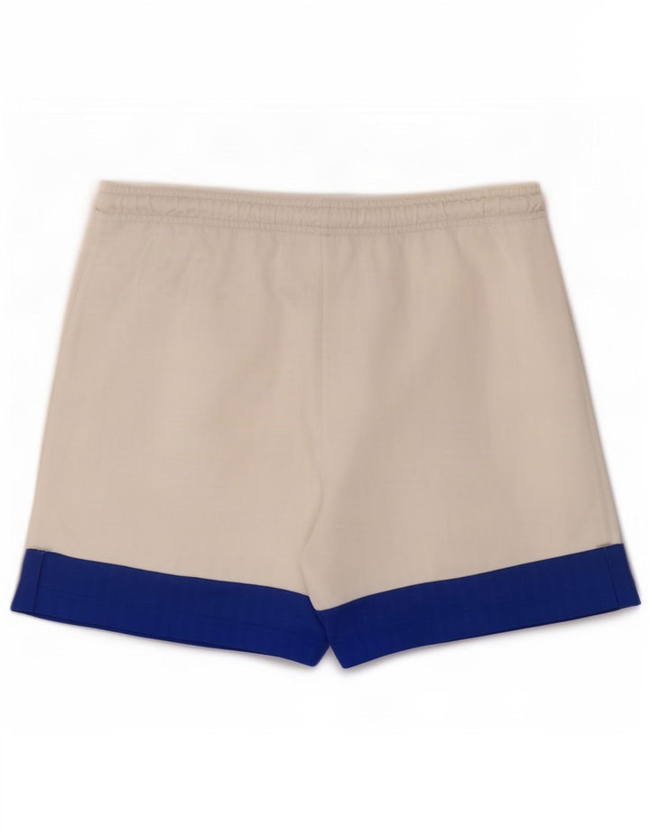 Pantaloncini sportivi da uomo Umbro in poliestere color block bianco medio