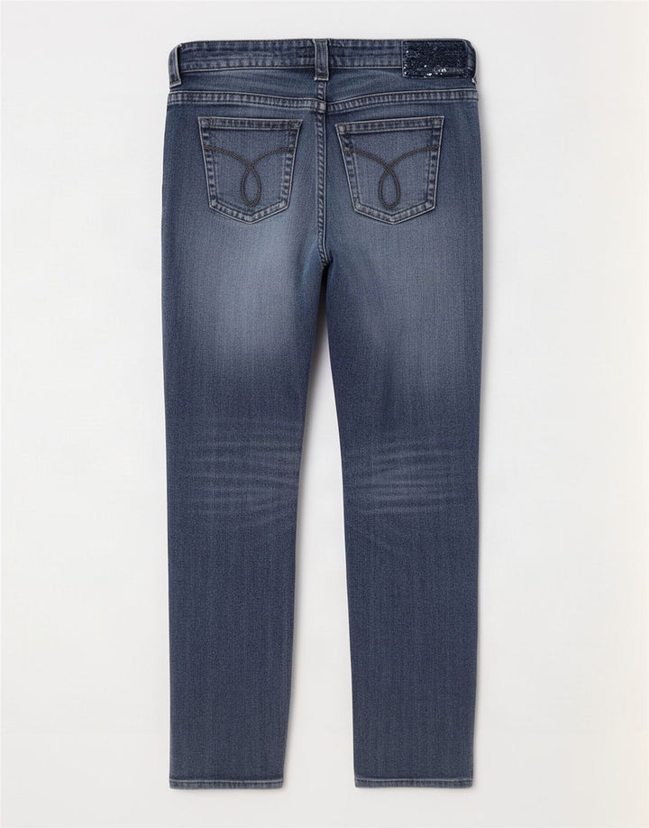 Jeans slim da donna Calvin Klein W28 L28 Blu