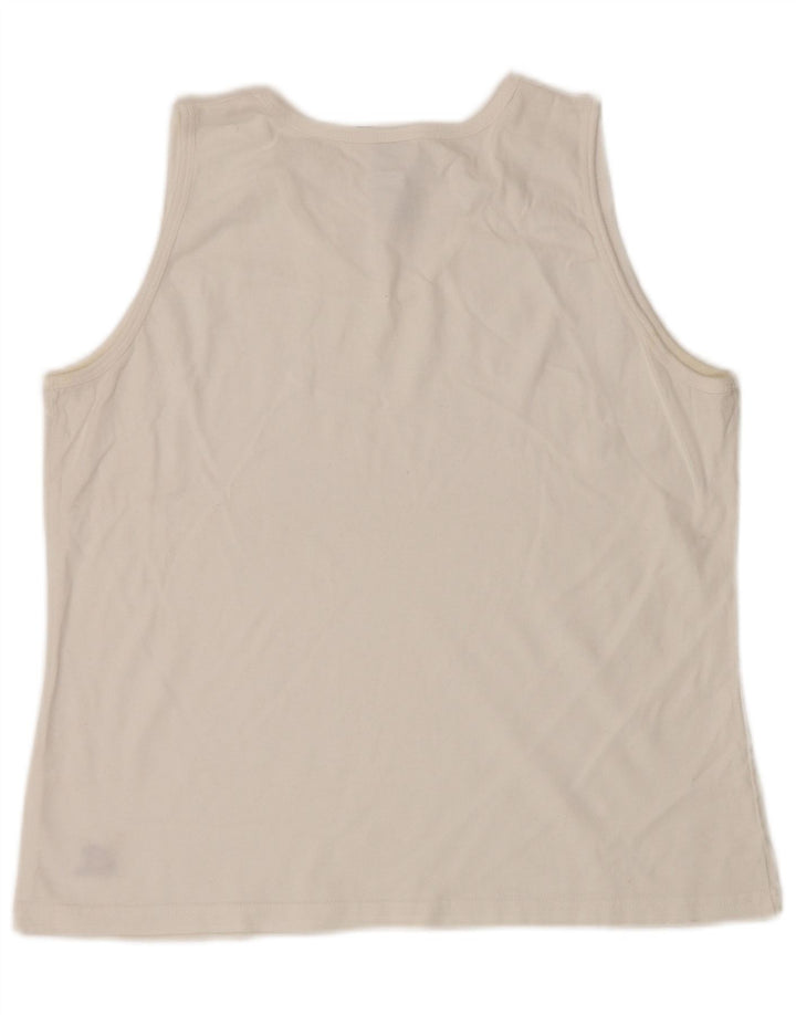 Canotta da donna RUSSELL ATHLETIC UK 16 grande cotone bianco